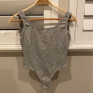 soft grey bodysuit